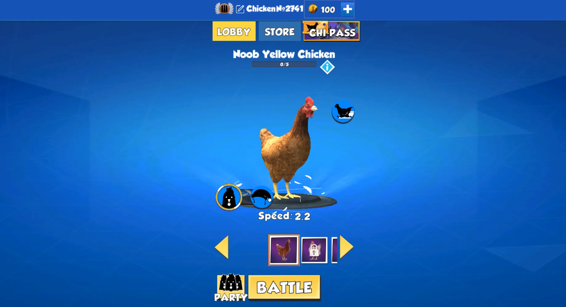Game mechanics of Chicken Royal